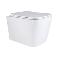 Унітаз підвісний Tern Ultra Quiet сидіння Slim Duroplast/Soft-close/Quick relase 525x345x360 мм WHITE Qtap