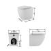 Унітаз підлоговий Robin безбачковий Ultra Quiet WHITE Qtap
