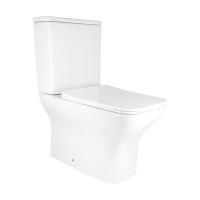 Унітаз підлоговий Aries Rimless WHITE Qtap