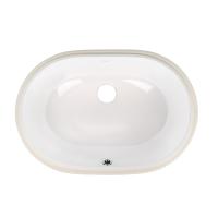 Раковина Stork врізна овальна без донного клапана White Qtap