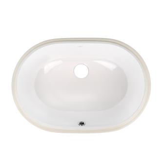 Раковина Stork врізна овальна без донного клапана White Qtap