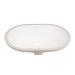Раковина Stork врізна овальна без донного клапана White Qtap