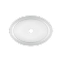 Раковина Kolibri накладна овальна без донного клапана White Qtap