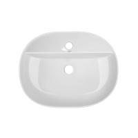 Раковина Scorpio накладна овальна без донного клапана White Qtap