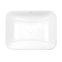 Раковина Scorpio врізна прямокутна без донного клапана White Qtap