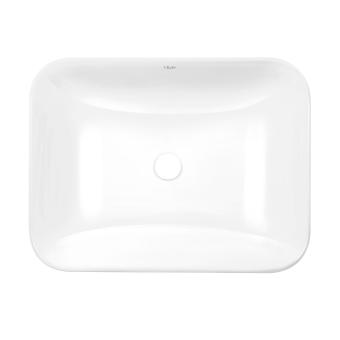 Раковина Scorpio врізна прямокутна без донного клапана White Qtap