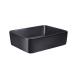 Комплект Qtap Tern: Раковина накладна прямокутна Matt Black + Донний клапан PU03