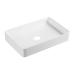 Комплект Qtap Tern: Раковина накладна прямокутна WHITE + Донний клапан PU02