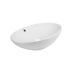 Комплект Qtap Dove: Раковина накладна овальна White + Донний клапан PU02O