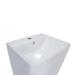 Комплект Qtap Tern: Раковина підлогова моноблок White + Донний клапан PU02O