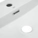 Комплект Qtap Nando LT: Раковина підвісна прямокутна White + Донний клапан PU02O