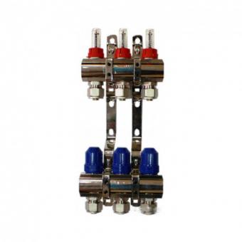 Коллектор з витратомірами GROSS 1"x3/4" 3 контура