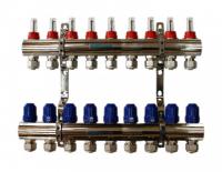Коллектор з витратомірами GROSS 1"x3/4" 9 контурів