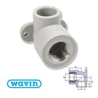 Коліно настінне EKOPLASTIK WAVIN 20Х1/2" З МЕТАЛЕВОЮ РІЗЬБОЮ ВНУТРІШНЬОЮ