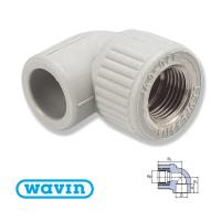 Коліно EKOPLASTIK WAVIN 32Х1" З МЕТАЛЕВОЮ РІЗЬБОЮ ВНУТРІШНЬОЮ