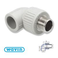 Коліно EKOPLASTIK WAVIN 32Х1" З МЕТАЛЕВОЮ РІЗЬБОЮ ЗОВНІШНЬОЮ