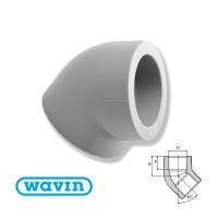 Коліно EKOPLASTIK WAVIN 50Х45°