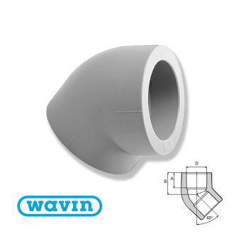 Коліно EKOPLASTIK WAVIN 20Х45°