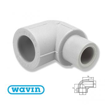 Коліно EKOPLASTIK WAVIN 20Х90° ВНУТРІШНІЙ / ЗОВНІШНІЙ