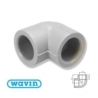 Коліно EKOPLASTIK WAVIN 20Х90°