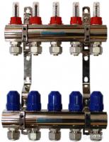 Коллектор з витратомірами GROSS 1"x3/4" 5 контурів