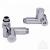 КРАН КУТОВИЙ LARIS 1/2" - 1/2" ПІД ТЕН 2ШТ. (LX-2044)