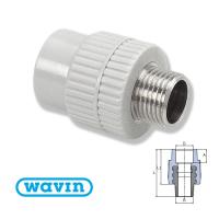 Муфта EKOPLASTIK WAVIN 50Х1 1/2" З МЕТАЛЕВОЮ РІЗЬБОЮ ЗОВНІШНЬОЮ