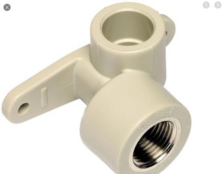 Трійник НАСТІННИЙ EKOPLASTIK WAVIN 20x1/2" З МЕТАЛЕВОЮ РІЗЬБОЮ ВНУТРІШНЬОЮ
